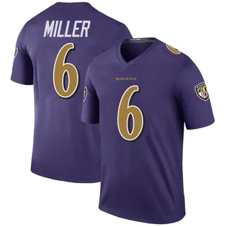 Anthony Miller Baltimore Ravens Men's Color Rush Legend Nike Jersey - Purple