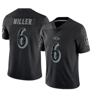 Anthony Miller Baltimore Ravens Men's Limited Reflective Nike Jersey - Black