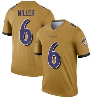 Anthony Miller Baltimore Ravens Youth Legend Inverted Nike Jersey - Gold