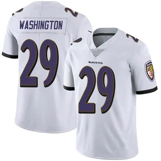 Ar'Darius Washington Baltimore Ravens Men's Limited Vapor Untouchable Nike Jersey - White