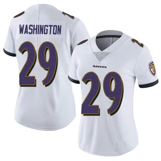 Ar'Darius Washington Baltimore Ravens Women's Limited Vapor Untouchable Nike Jersey - White