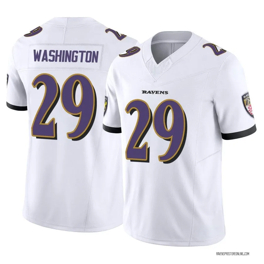 Ar'Darius Washington Baltimore Ravens Youth Limited Vapor F.U.S.E. Nike Jersey - White