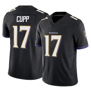 Baylor Cupp Baltimore Ravens Men's Limited Vapor F.U.S.E. Nike Jersey - Black