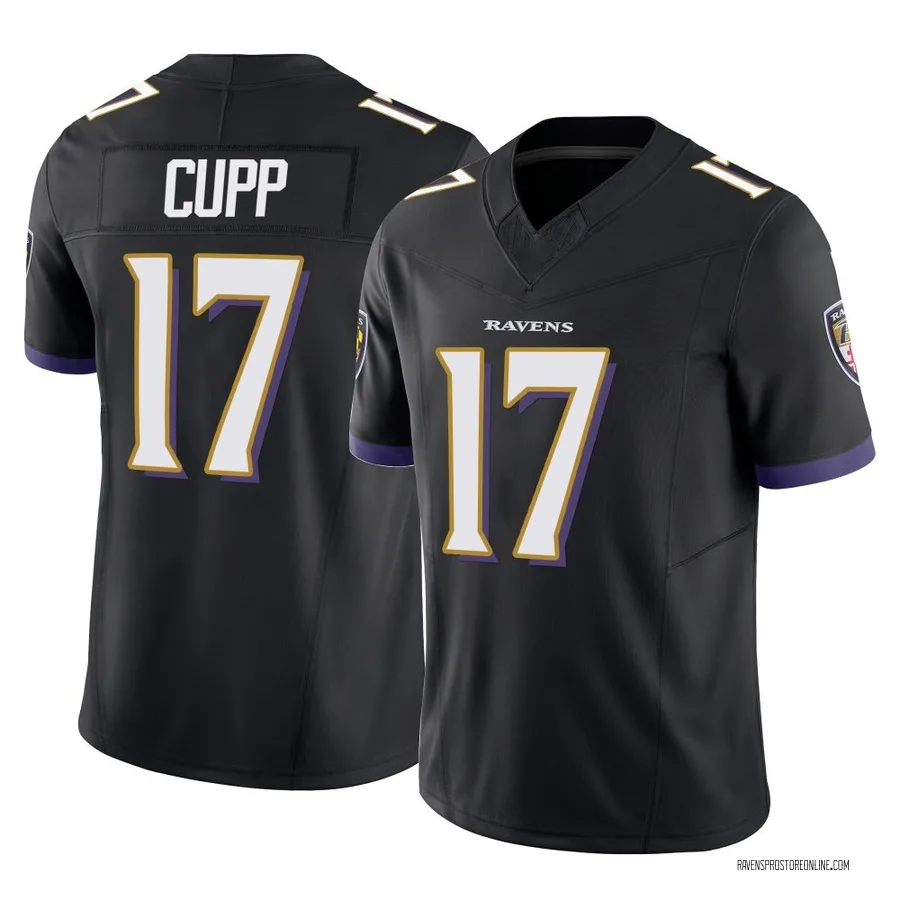 Baylor Cupp Baltimore Ravens Men's Limited Vapor F.U.S.E. Nike Jersey - Black