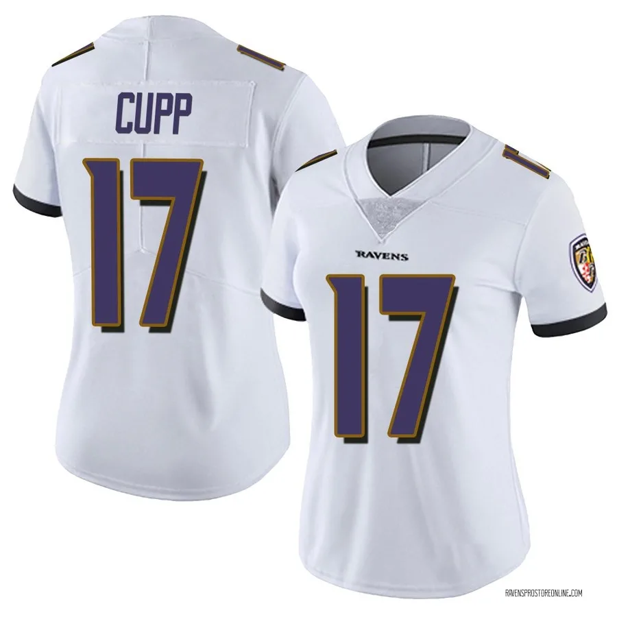 Baylor Cupp Baltimore Ravens Women's Limited Vapor Untouchable Nike Jersey - White