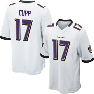 Baylor Cupp Baltimore Ravens Youth Game Nike Jersey - White