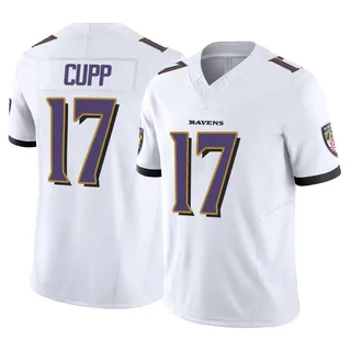 Baylor Cupp Baltimore Ravens Youth Limited Vapor F.U.S.E. Nike Jersey - White