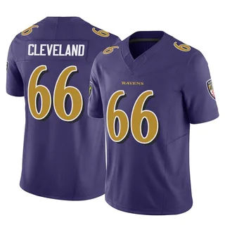 Ben Cleveland Baltimore Ravens Men's Limited Vapor F.U.S.E. Nike Jersey - Purple