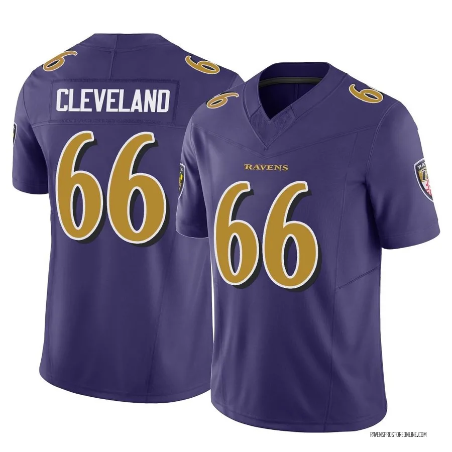 Ben Cleveland Baltimore Ravens Men's Limited Vapor F.U.S.E. Nike Jersey - Purple