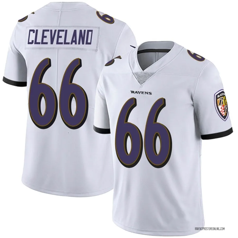 Ben Cleveland Baltimore Ravens Men's Limited Vapor Untouchable Nike Jersey - White