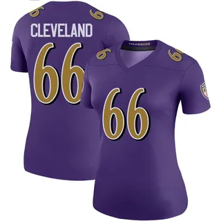 Ben Cleveland Baltimore Ravens Women's Color Rush Legend Nike Jersey - Purple