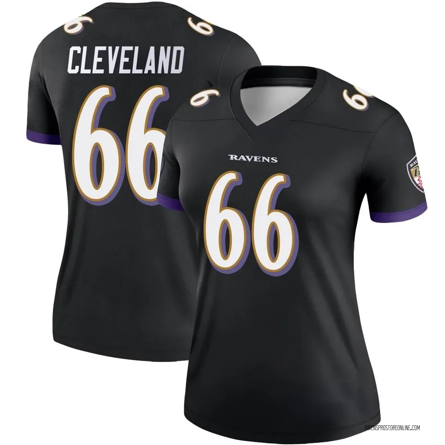 Ben Cleveland Baltimore Ravens Women's Legend Nike Jersey - Black