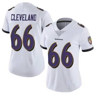 Ben Cleveland Baltimore Ravens Women's Limited Vapor Untouchable Nike Jersey - White