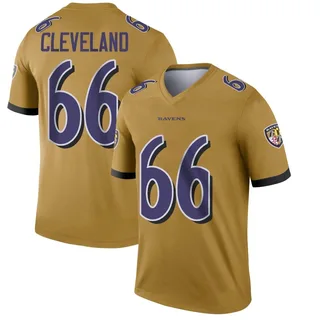 Ben Cleveland Baltimore Ravens Youth Legend Inverted Nike Jersey - Gold