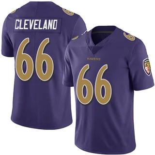 Ben Cleveland Baltimore Ravens Youth Limited Team Color Vapor Untouchable Nike Jersey - Purple