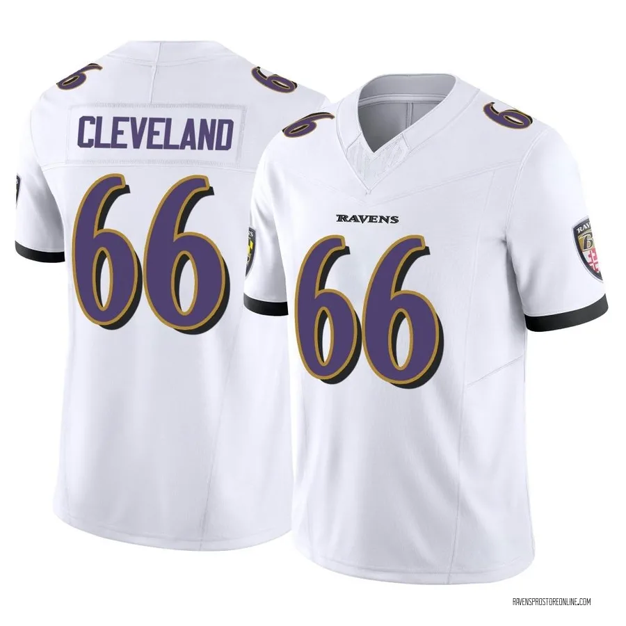 Ben Cleveland Baltimore Ravens Youth Limited Vapor F.U.S.E. Nike Jersey - White