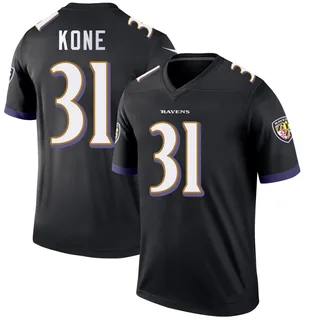 Bilhal Kone Baltimore Ravens Men's Legend Nike Jersey - Black