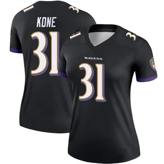 Bilhal Kone Baltimore Ravens Women's Legend Nike Jersey - Black