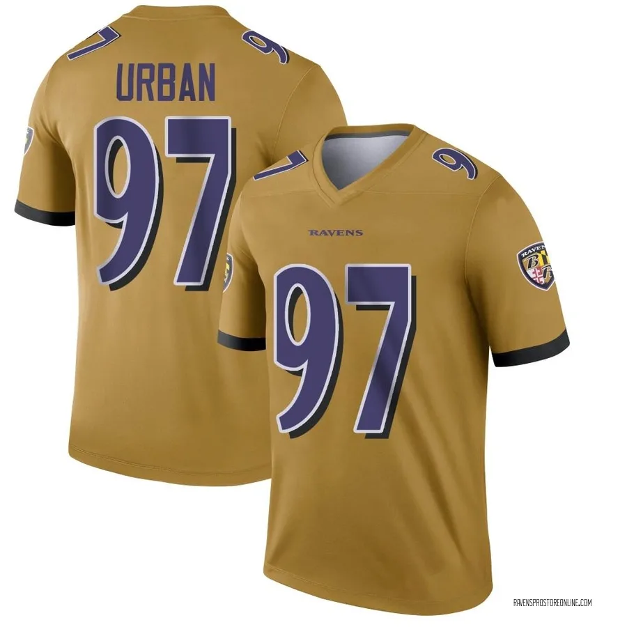 Brent Urban Baltimore Ravens Youth Legend Inverted Nike Jersey - Gold
