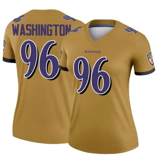 Broderick Washington Baltimore Ravens Women's Legend Inverted Nike Jersey - Gold