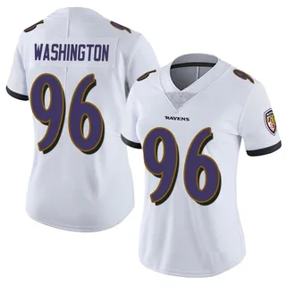Broderick Washington Baltimore Ravens Women's Limited Vapor Untouchable Nike Jersey - White
