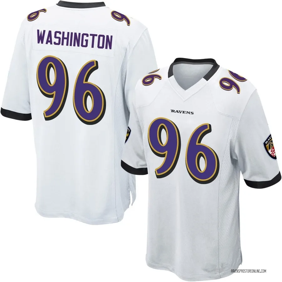 Broderick Washington Baltimore Ravens Youth Game Nike Jersey - White