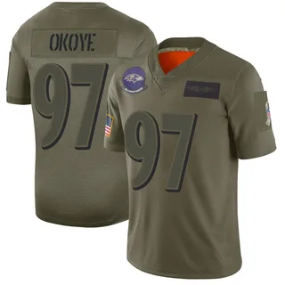 CJ Okoye Baltimore Ravens Men's Limited 2019 Salute to Service Nike Jersey - Camo