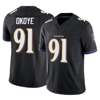 CJ Okoye Baltimore Ravens Men's Limited Vapor F.U.S.E. Nike Jersey - Black