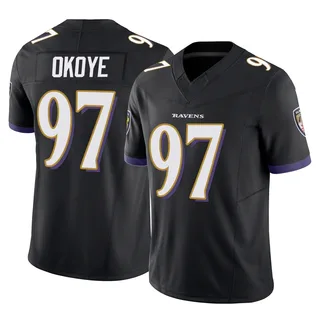 CJ Okoye Baltimore Ravens Men's Limited Vapor F.U.S.E. Nike Jersey - Black