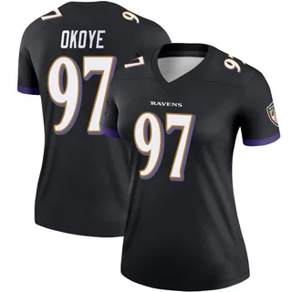 CJ Okoye Baltimore Ravens Women's Legend Nike Jersey - Black