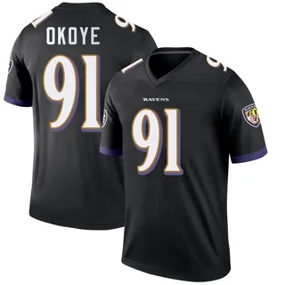 CJ Okoye Baltimore Ravens Youth Legend Nike Jersey - Black