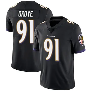 CJ Okoye Baltimore Ravens Youth Limited Alternate Vapor Untouchable Nike Jersey - Black