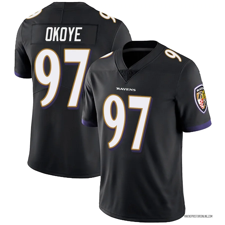 CJ Okoye Baltimore Ravens Youth Limited Alternate Vapor Untouchable Nike Jersey - Black