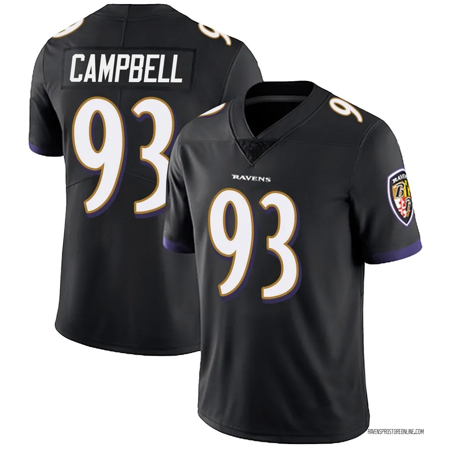 Calais Campbell Baltimore Ravens Men's Limited Alternate Vapor Untouchable Nike Jersey - Black