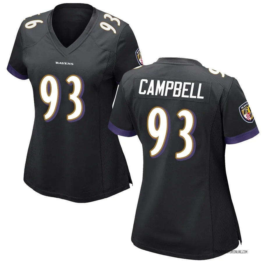 Calais Campbell Baltimore Ravens Women's Game Nike Jersey - Black