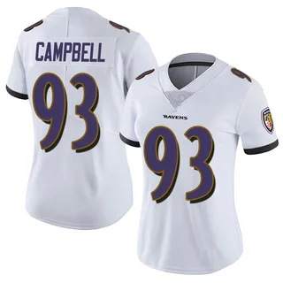 Calais Campbell Baltimore Ravens Women's Limited Vapor Untouchable Nike Jersey - White