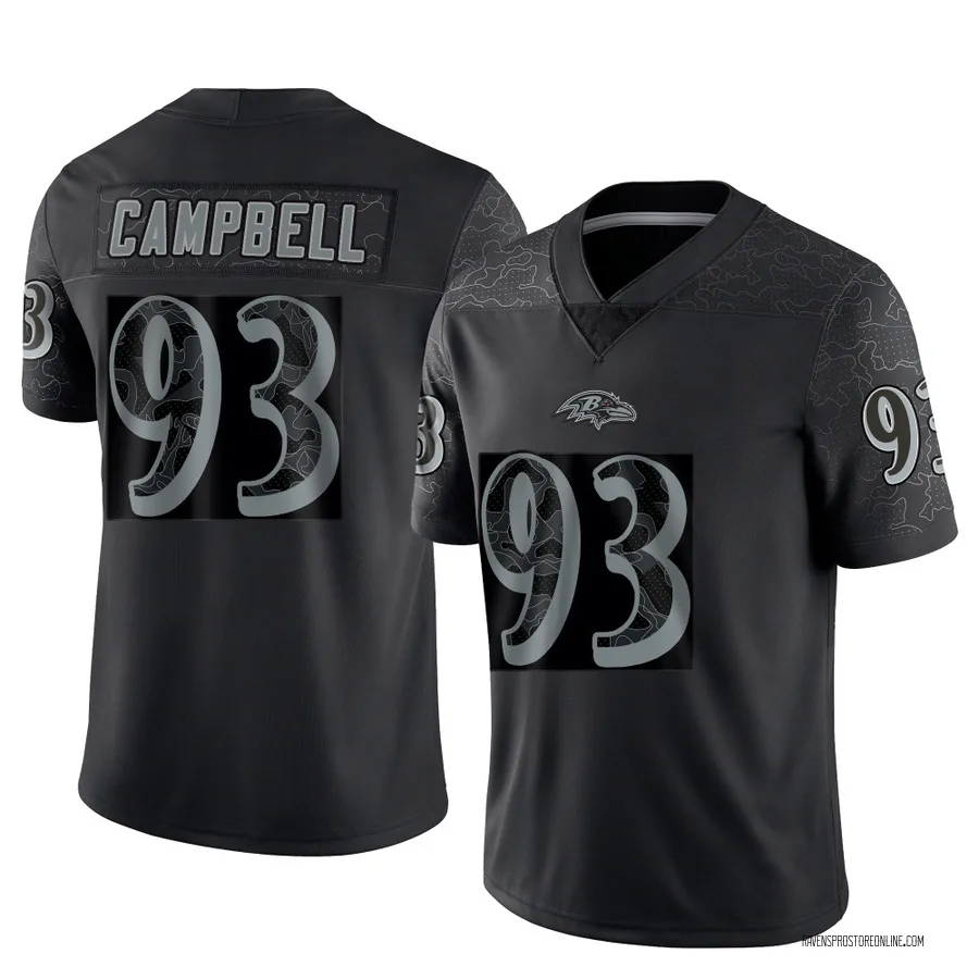 Calais Campbell Baltimore Ravens Youth Limited Reflective Nike Jersey - Black