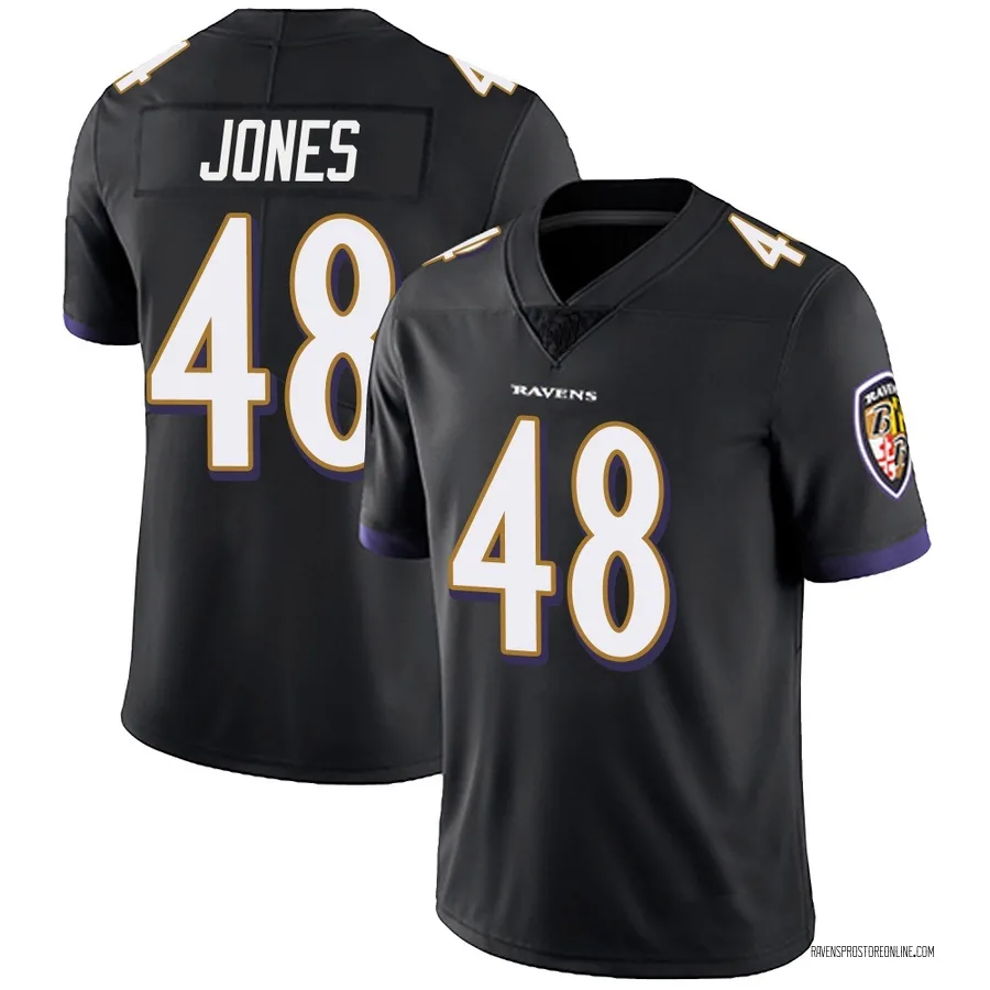 Carl Jones Baltimore Ravens Men's Limited Alternate Vapor Untouchable Nike Jersey - Black