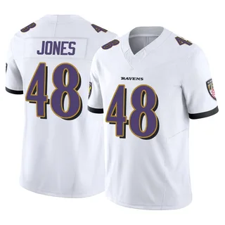 Carl Jones Baltimore Ravens Men's Limited Vapor F.U.S.E. Nike Jersey - White