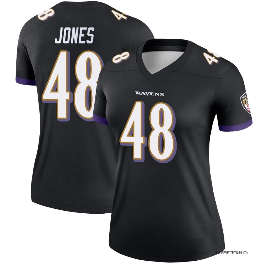 Carl Jones Baltimore Ravens Women's Legend Nike Jersey - Black
