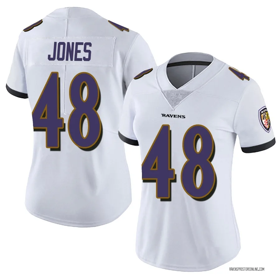 Carl Jones Baltimore Ravens Women's Limited Vapor Untouchable Nike Jersey - White