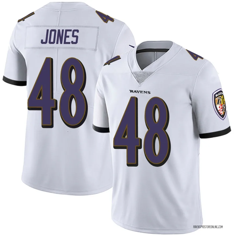 Carl Jones Baltimore Ravens Youth Limited Vapor Untouchable Nike Jersey - White