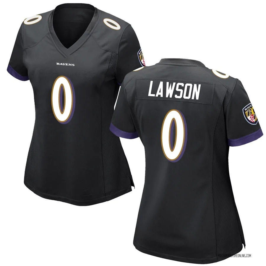 Carl Lawson Baltimore Ravens Women's Game Nike Jersey - Black