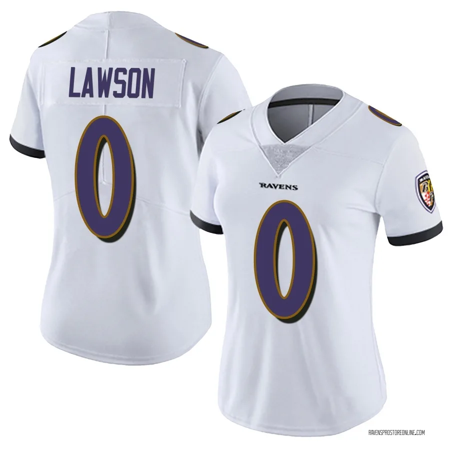 Carl Lawson Baltimore Ravens Women's Limited Vapor Untouchable Nike Jersey - White
