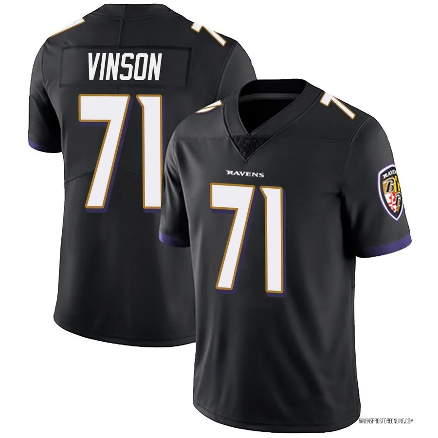 Carson Vinson Baltimore Ravens Men's Limited Alternate Vapor Untouchable Nike Jersey - Black