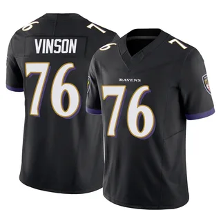 Carson Vinson Baltimore Ravens Men's Limited Vapor F.U.S.E. Nike Jersey - Black