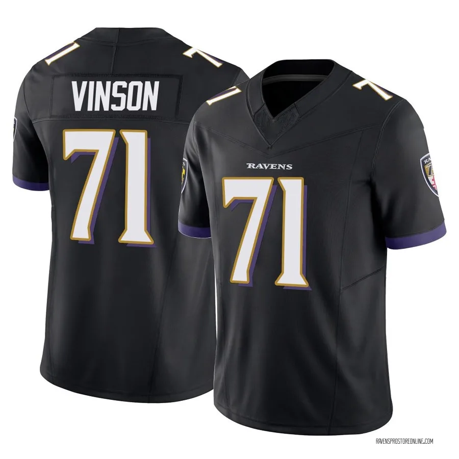 Carson Vinson Baltimore Ravens Men's Limited Vapor F.U.S.E. Nike Jersey - Black