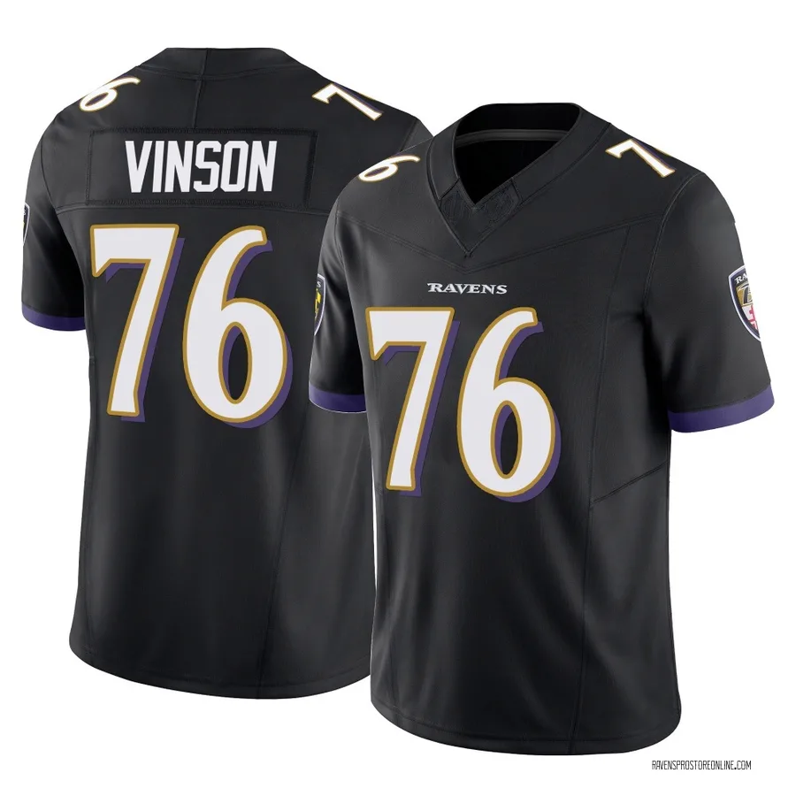 Carson Vinson Baltimore Ravens Men's Limited Vapor F.U.S.E. Nike Jersey - Black