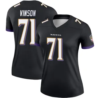 Carson Vinson Baltimore Ravens Women's Legend Nike Jersey - Black