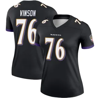 Carson Vinson Baltimore Ravens Women's Legend Nike Jersey - Black